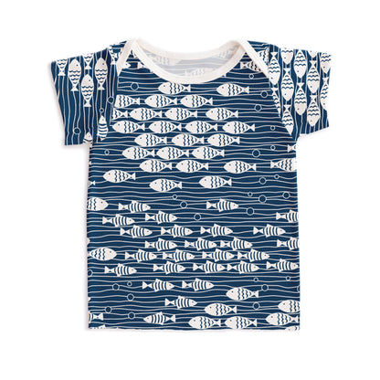Short-Sleeve Lap Tee - Under the Sea Navy
