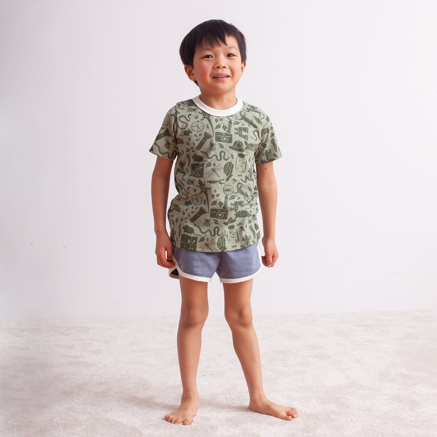 Short-Sleeve Tee - Ice Cream Mint & Blue