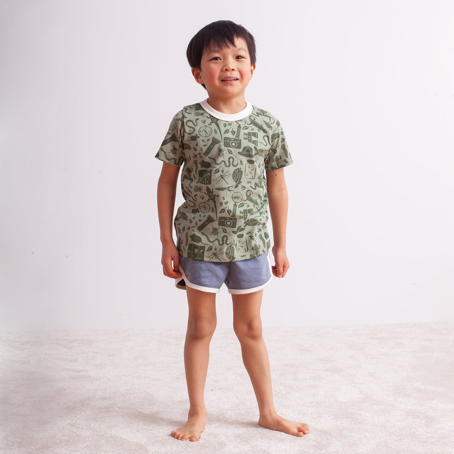 Short-Sleeve Tee - Strawberries Red & Green