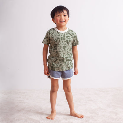 Short-Sleeve Tee - Strawberries Red & Green