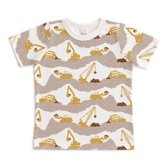Short-Sleeve Tee - Construction Yellow & Chestnut