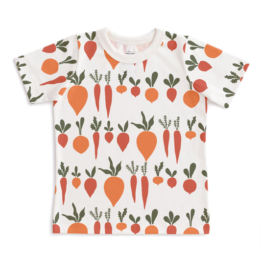 Short-Sleeve Tee - Root Vegetables Natural