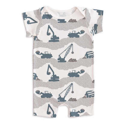 Summer Romper - Construction Slate Blue & Grey