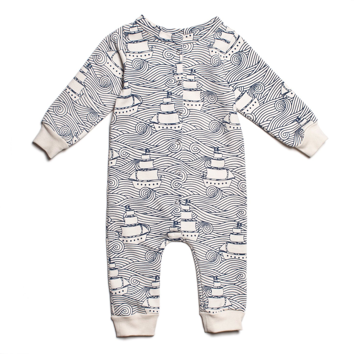 French Terry Jumpsuit - High Seas Navy