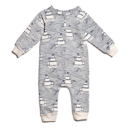French Terry Jumpsuit - High Seas Navy